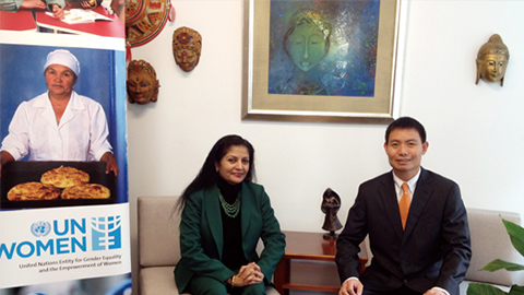 南非首位女性副总统 联合国会见来利国际旗舰厅CEO